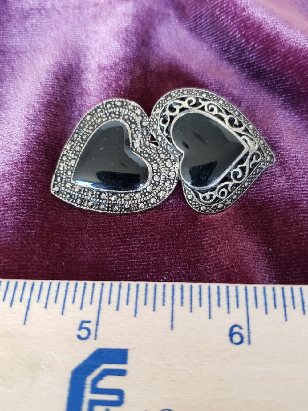 Brooch Two hearts 💗💗   #135 - Picture 3 of 4